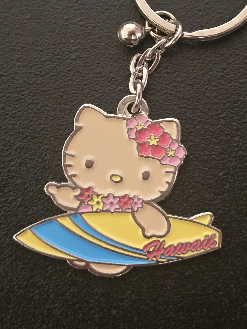 Hello Kitty Hawaii Surfboard Keychain